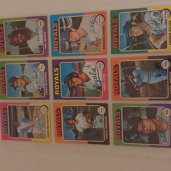 Kansas City Royals 1975 Topps Trading Cards - Picture 5 of 11